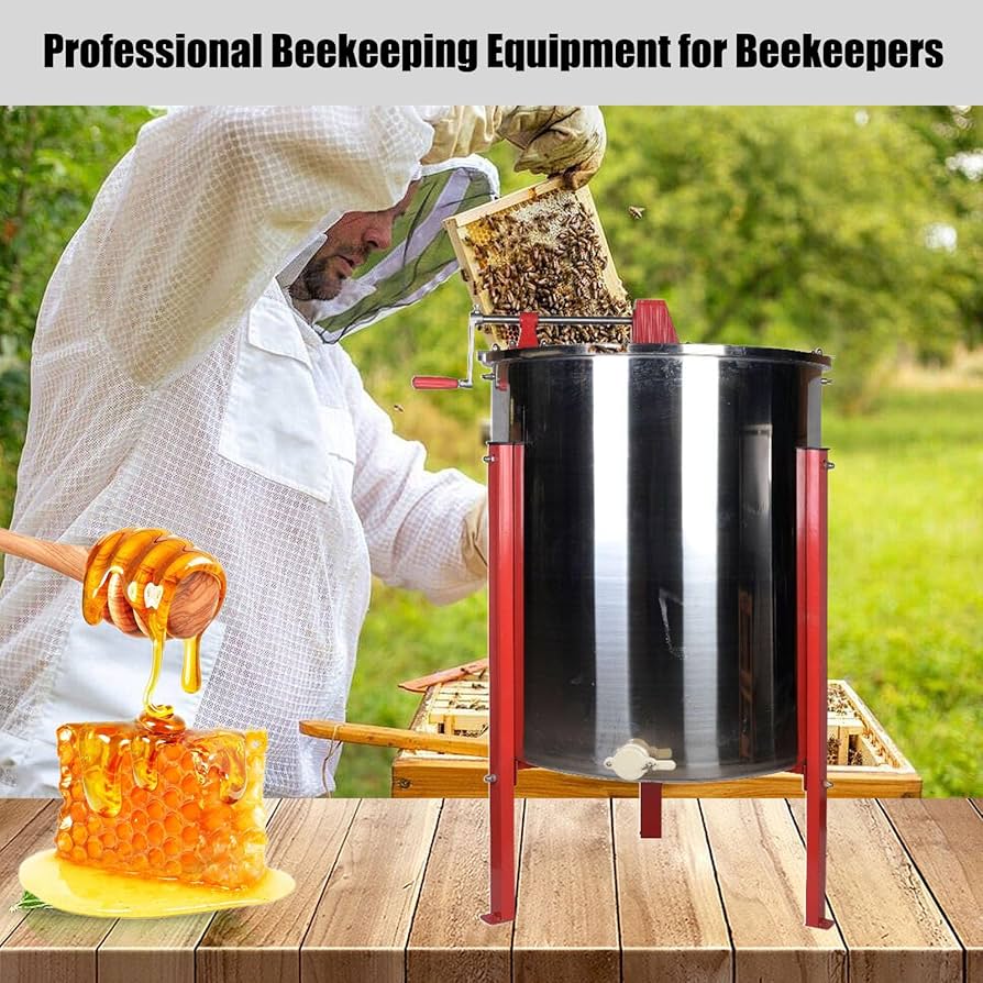 ハニーストレーナー 蜂蜜抽出器 Amazon.co.jp: 養蜂用手動蜂蜜抽出器ステンレス、2/4フレーム